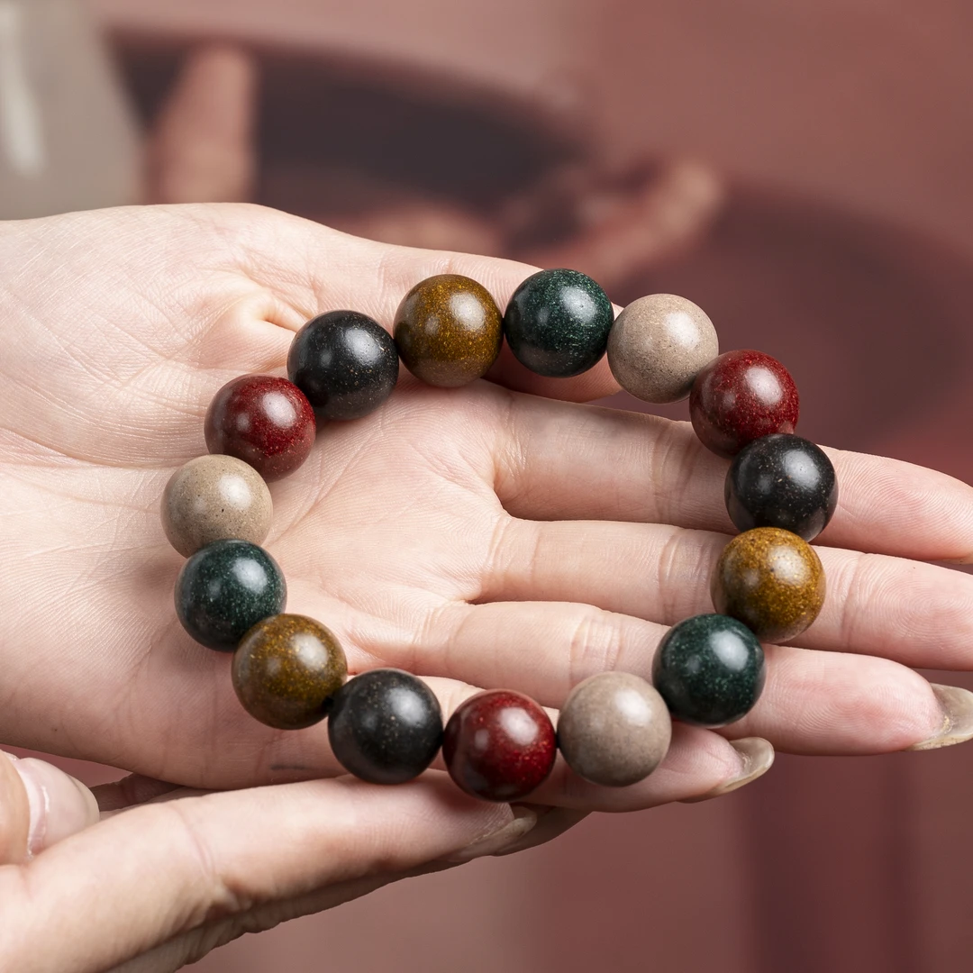 15mm古五方真气香单圈手串hx0108zt4918