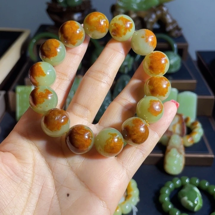 三***物手链未镶嵌和田玉