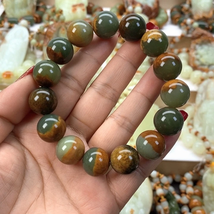 【闪购商品】透闪石质玉手链未镶嵌