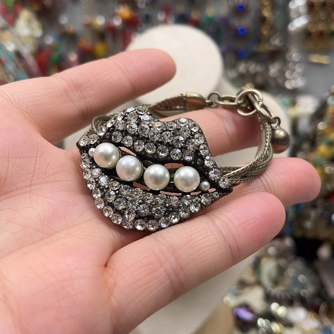 锌合金复古金手链