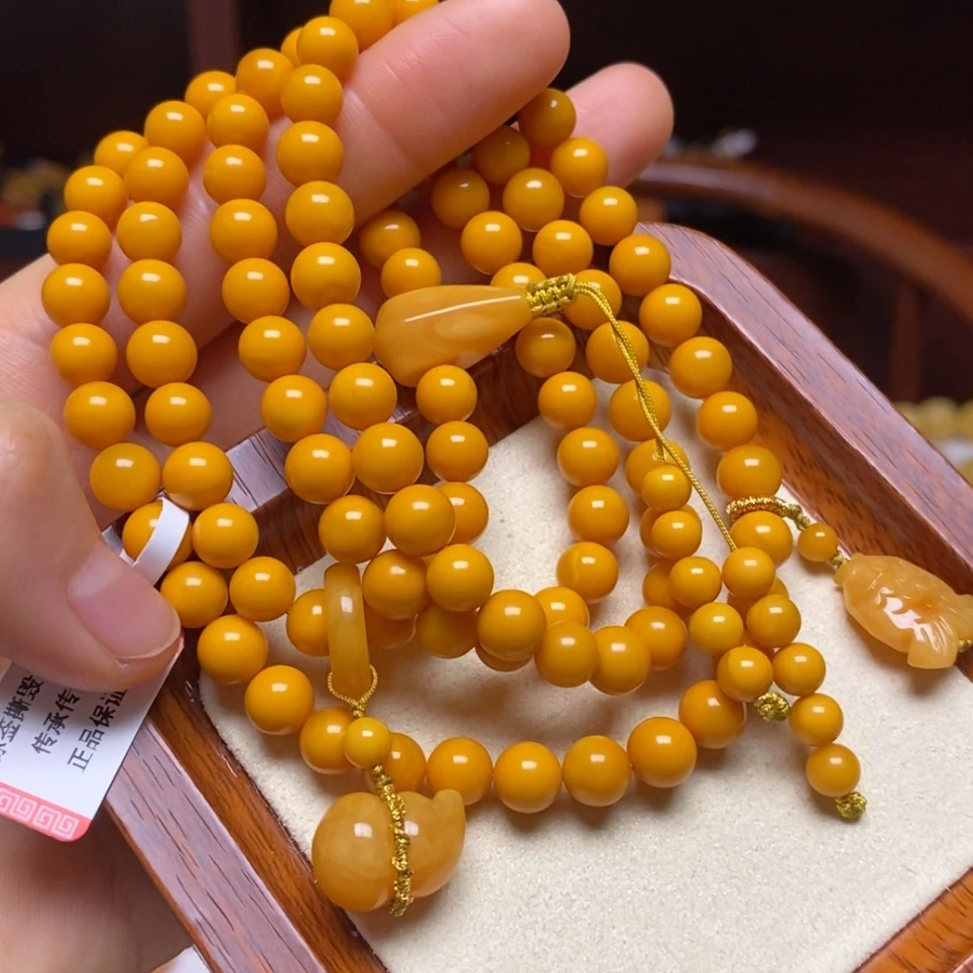 【闪购商品】蜜蜡颈饰未镶嵌项链