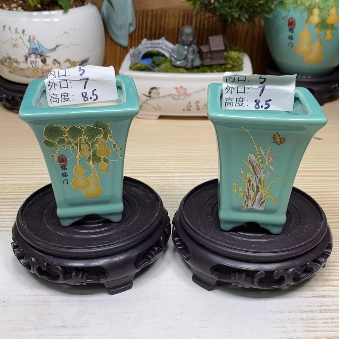 紫砂陶瓷花盆浮力