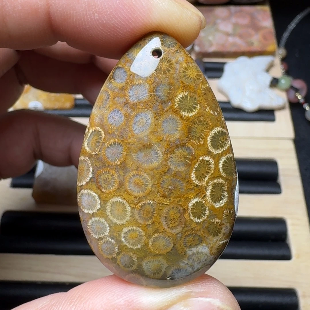 未镶嵌纯天然色有机玉石保真色硅化玉