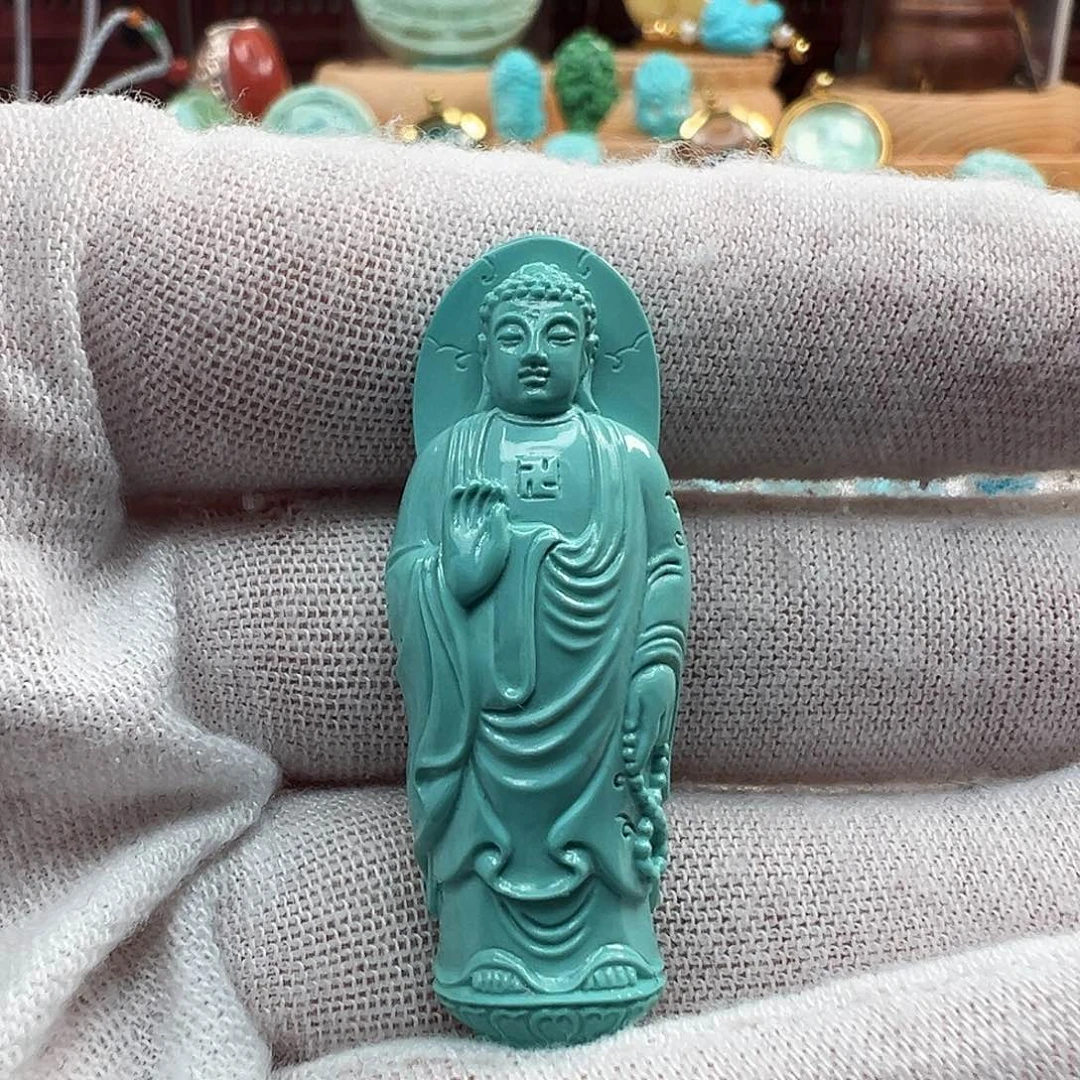 绿松石未镶嵌吊坠(不含链)
