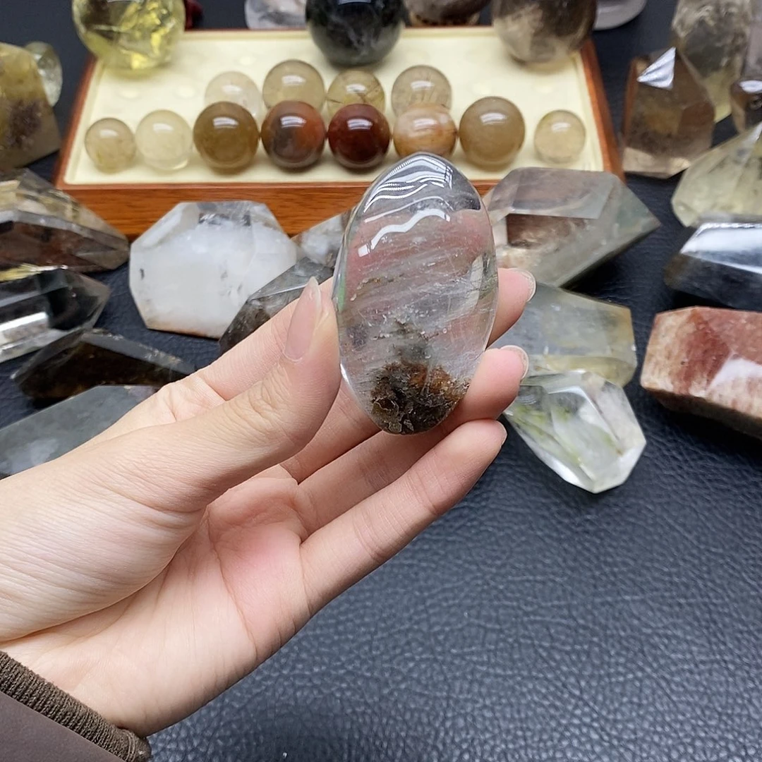 珠宝半成品水晶未镶嵌95水晶石