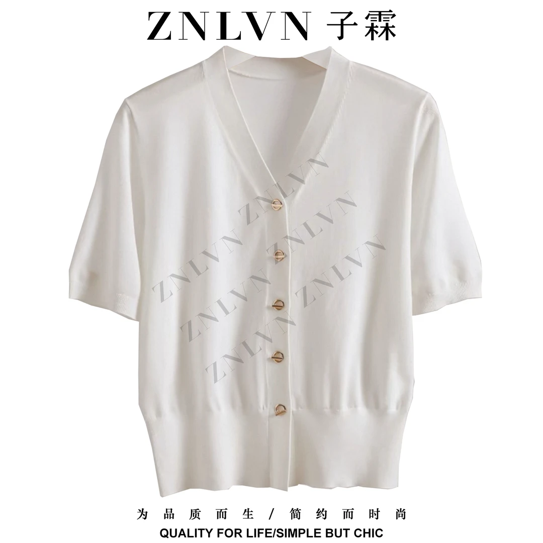 【金姐专属】ZNLVN百搭高级气质设计师轻奢时尚T恤152M8089