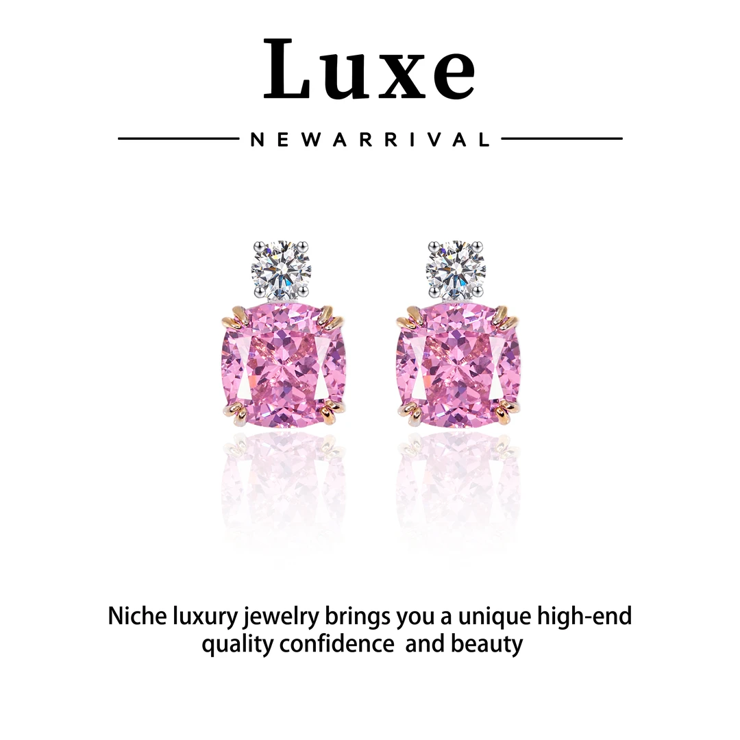 合金合成锆石耳饰 【琴愿为你】大气高端时尚耳坠CE190247