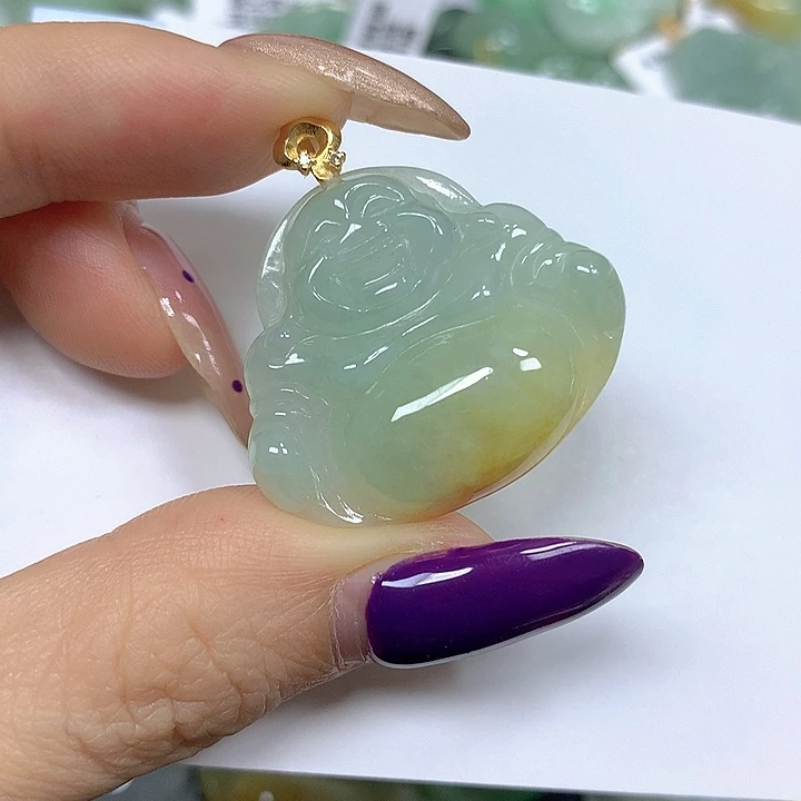 翡翠未镶嵌颈饰挂件