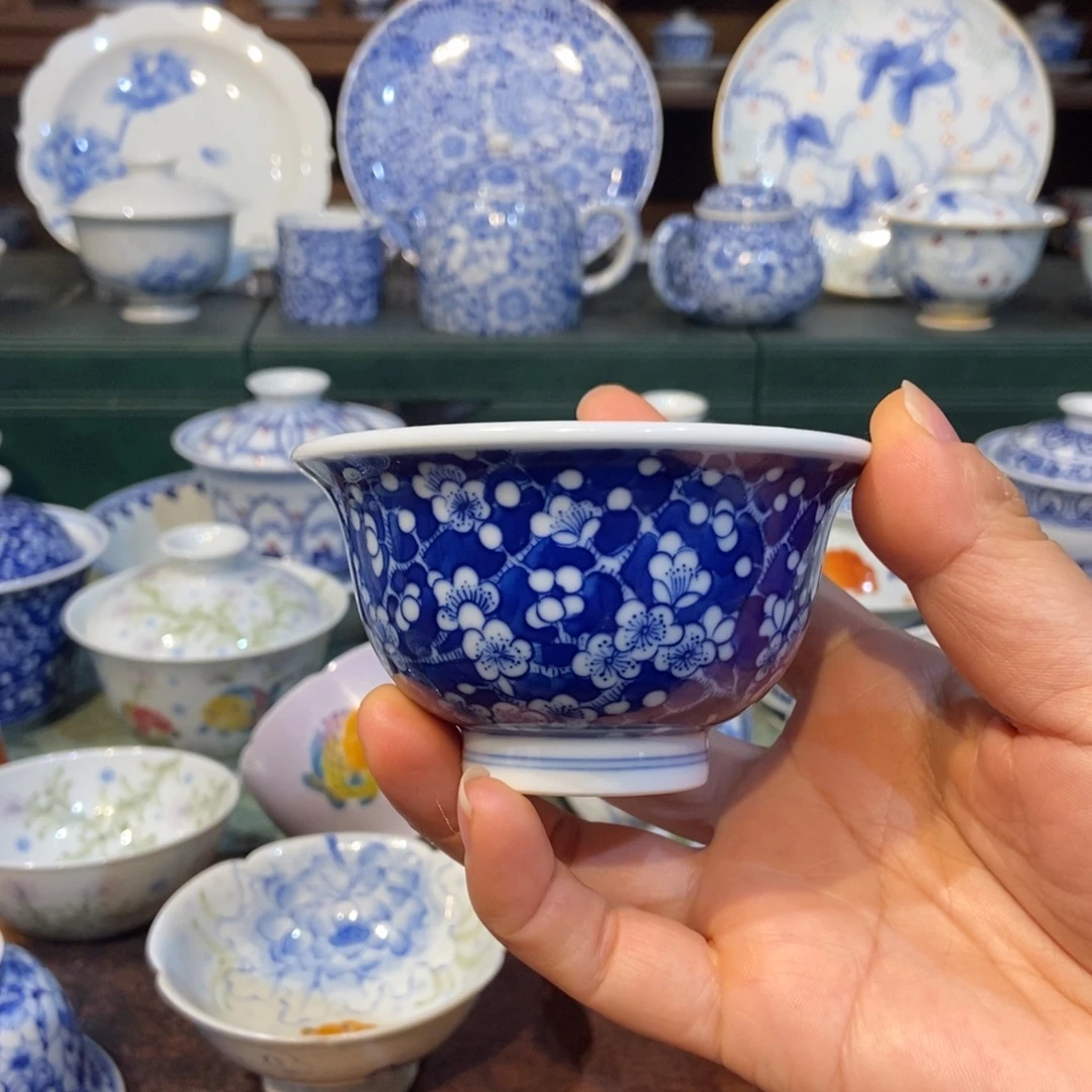 w雪山春晓冰梅压手杯