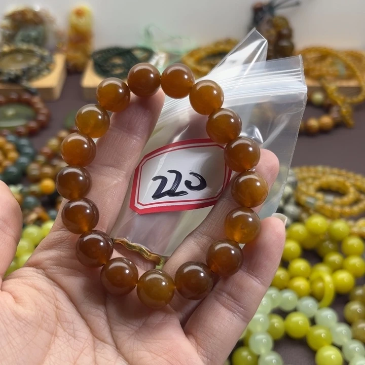 未镶嵌蛇纹石玉手链