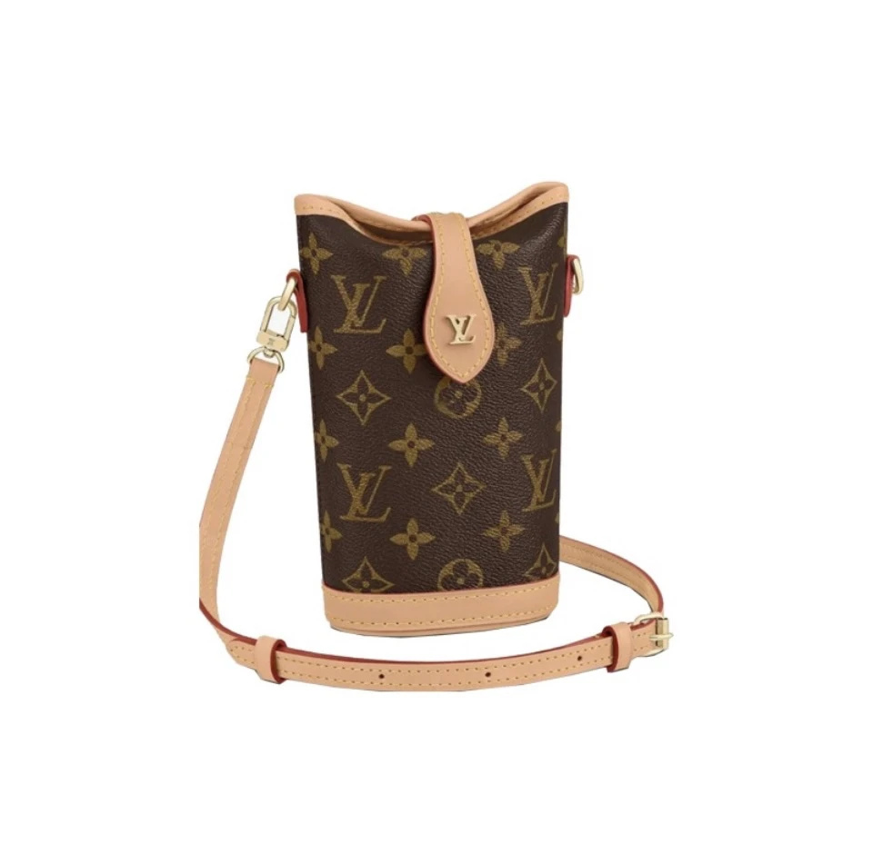 99新 LouisVuitton/路易威登 Fold Me老花小薯条单肩包经典