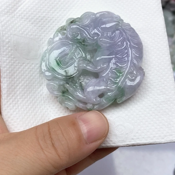 G***U颈饰未镶嵌翡翠天然缅甸翡翠