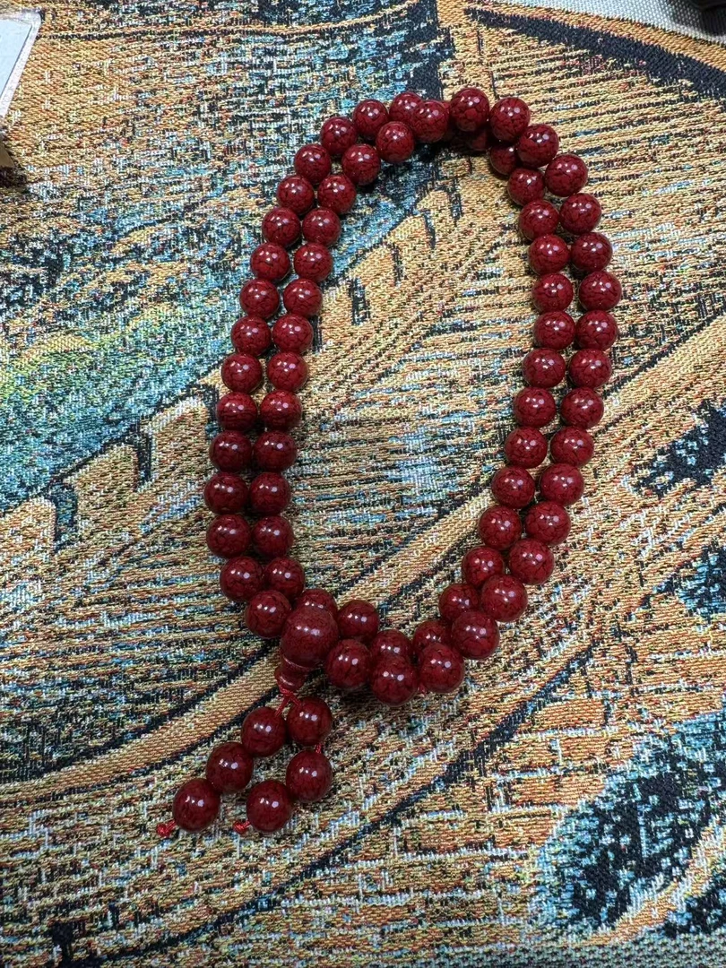 天然辰砂刘哥专属精品辰砂长串