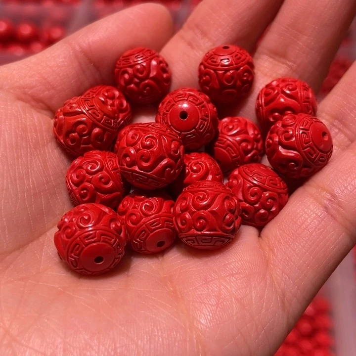 【闪购商品】天然辰砂12回纹17颗