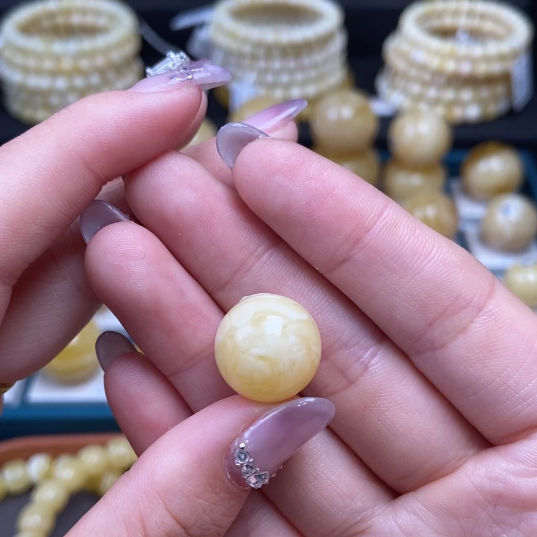 蜜蜡未镶嵌珠宝奇石14.8mm