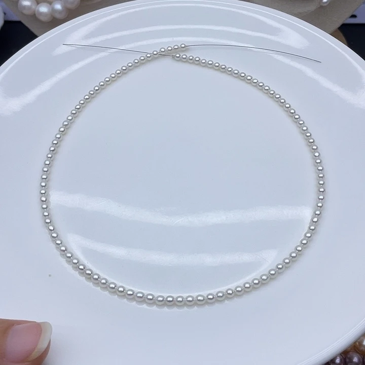 颈饰淡水珍珠银S925镶嵌