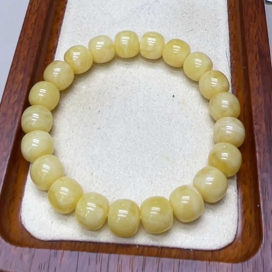 蜜蜡11mm+浓蜡精工老型手串
