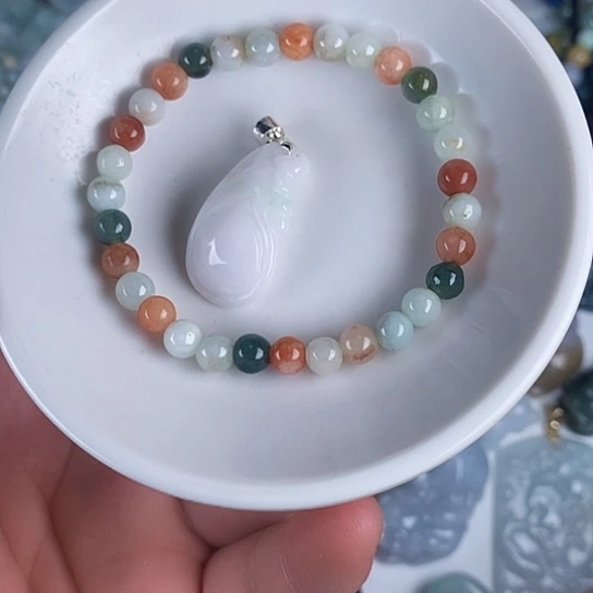 翡翠未镶嵌颈饰天然翡翠拍一发2