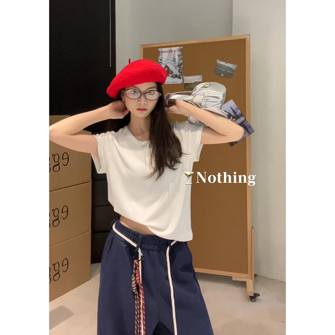 【素境生活】noth*巨好穿！半扣蕾丝花边圆领短袖上衣～