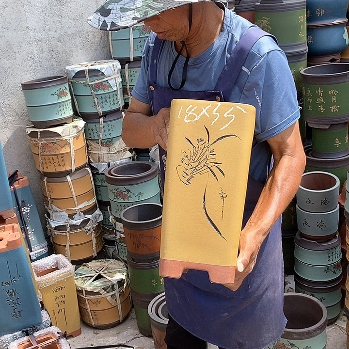 紫砂花盆紫砂花盆