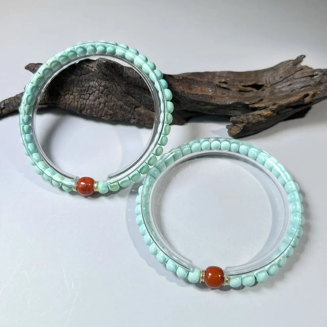 【铭记珠宝】绿松石DIY手串25-DM225H303【多样性发一件】