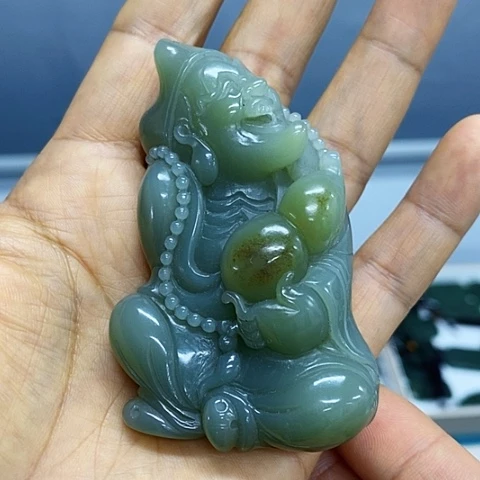 和田玉未镶嵌手链济公