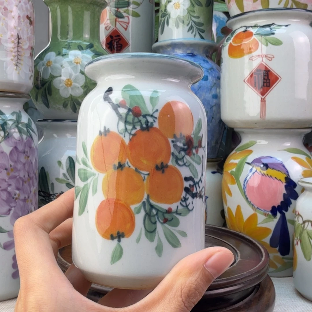 景德镇纯手绘陶瓷花瓶