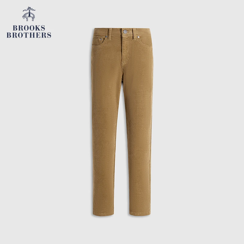 Brooks Brothers/布克兄弟女士春夏新款灯芯绒纯色复古休闲长裤