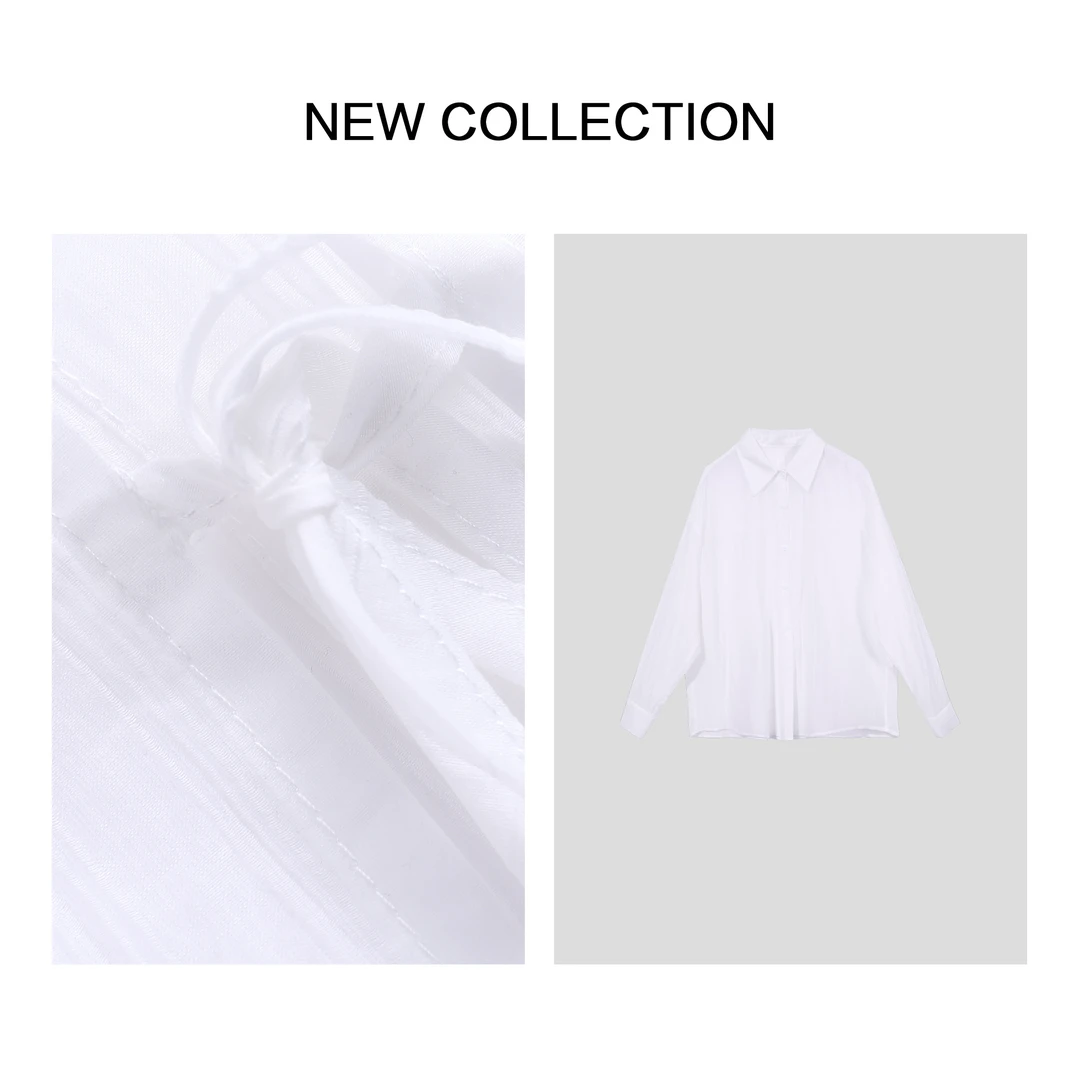 【小橱专享】C5F36020B 早春纯色长袖衬衫_简约大方-6020