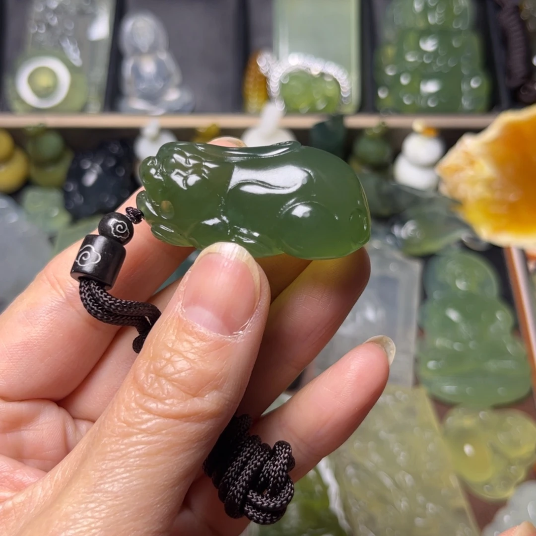 蛇纹石玉未镶嵌吊坠(不含链)