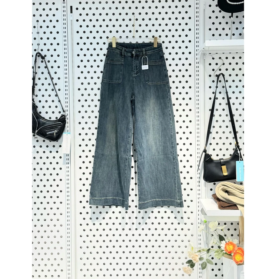 《婷婷专属》K5F30081B 休闲随性：轻薄舒适直筒牛仔裤