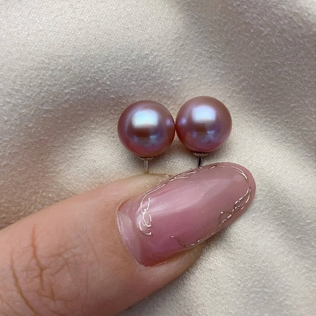【闪购商品】淡水珍珠耳饰银S925镶嵌