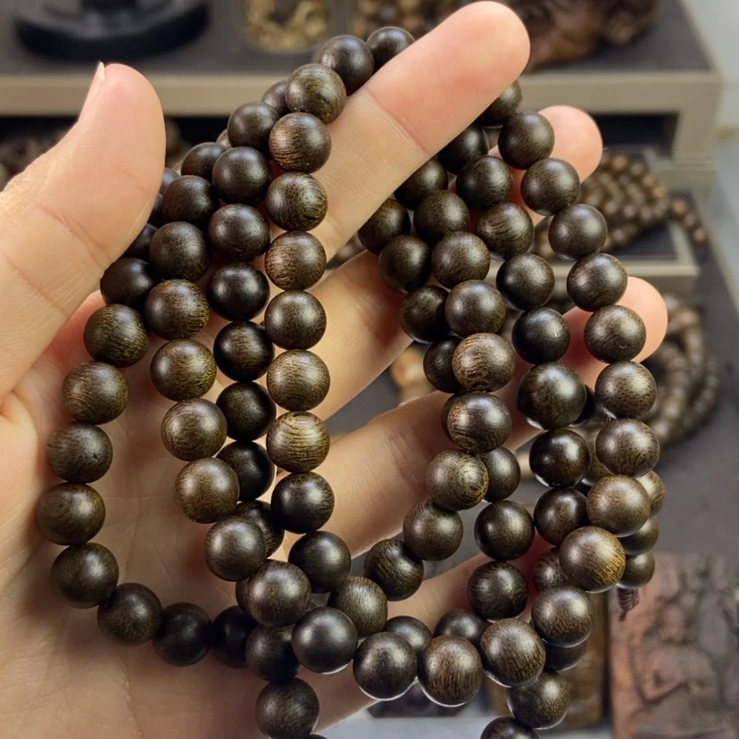 【闪购商品】沉香手串力****器越南芽庄白棋