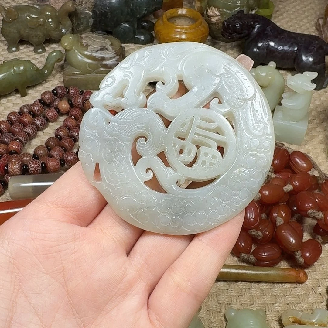 白玉菩提吊坠挂件