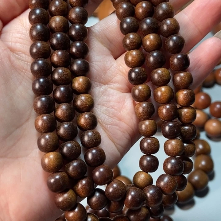 木***石檀香木老山檀香檀香王0.7*0.8*108，焦糖奶甜香