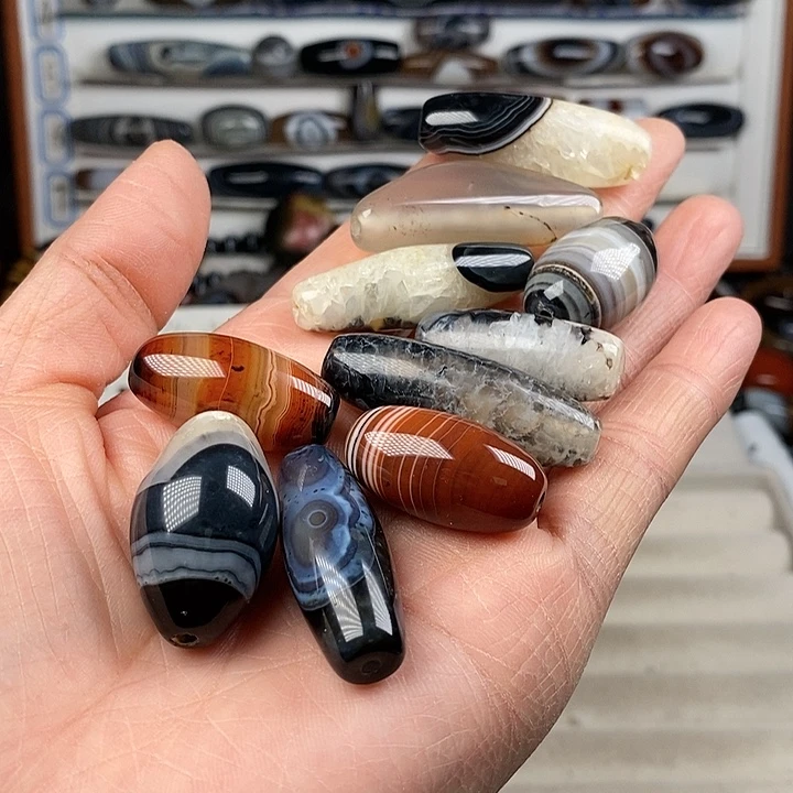 呱***婆玛瑙/玉髓合金珠宝半成品