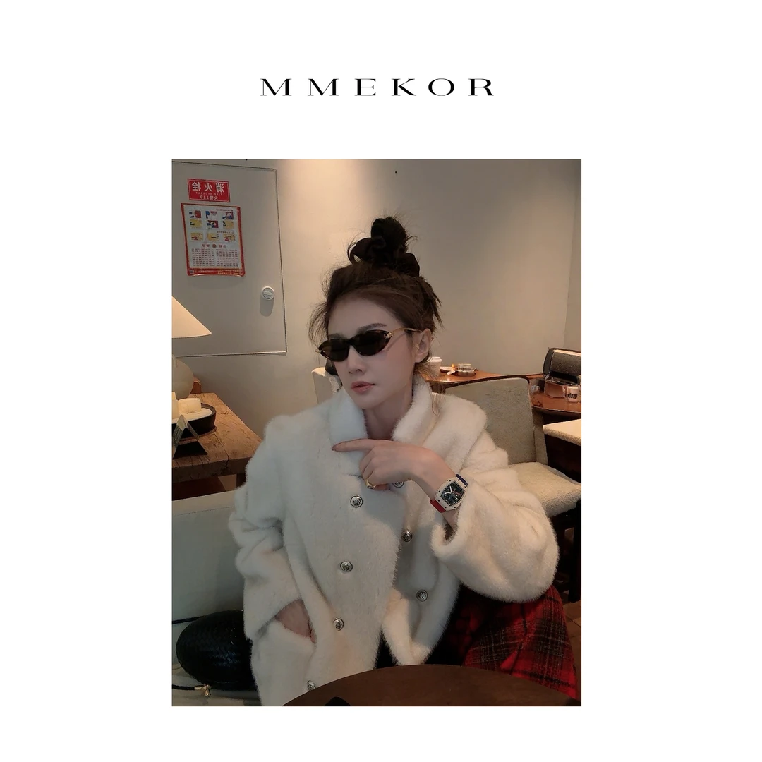 MMEKOR“小贵妇”外套 2025新款秋款高智淡人风气质上衣 30781