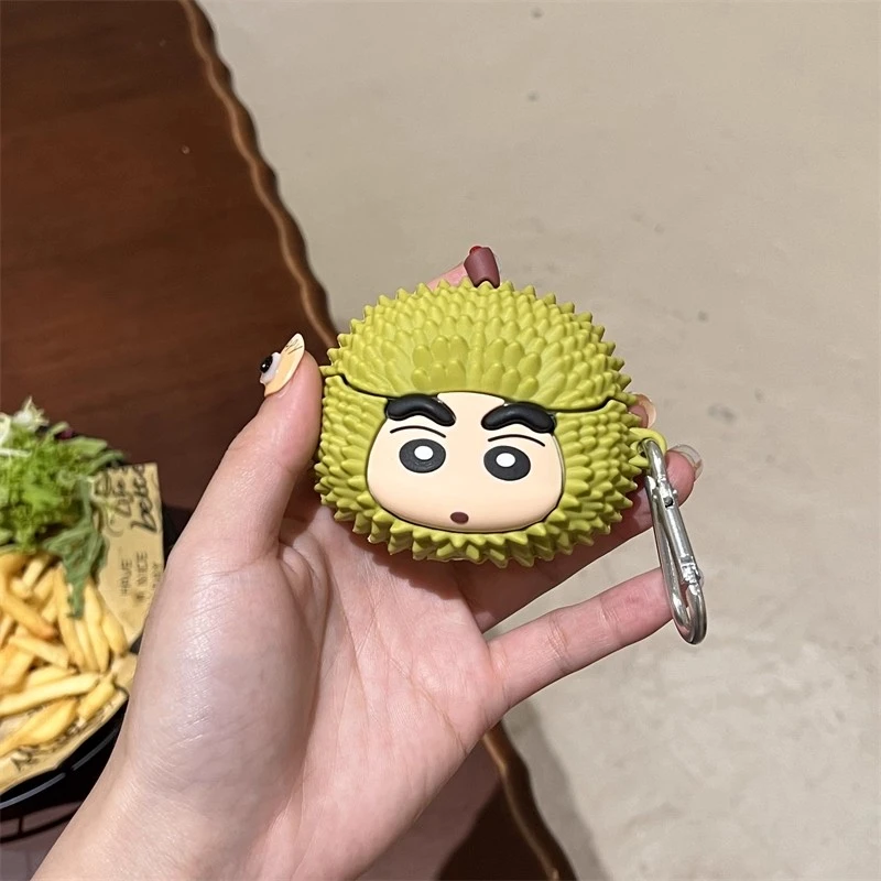 榴莲小新适用airpods pro3代4代FreeClip2代苹果华为耳机壳保护套