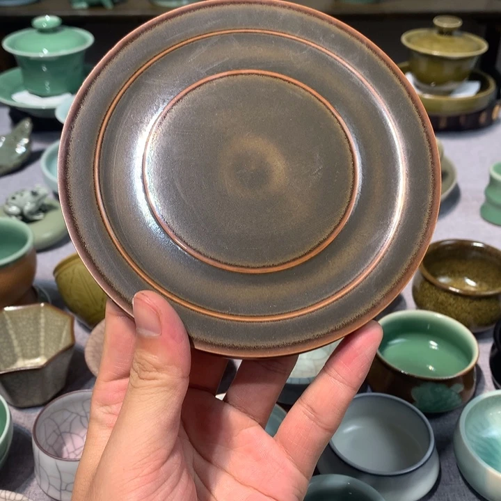 龙泉青瓷手工壶承