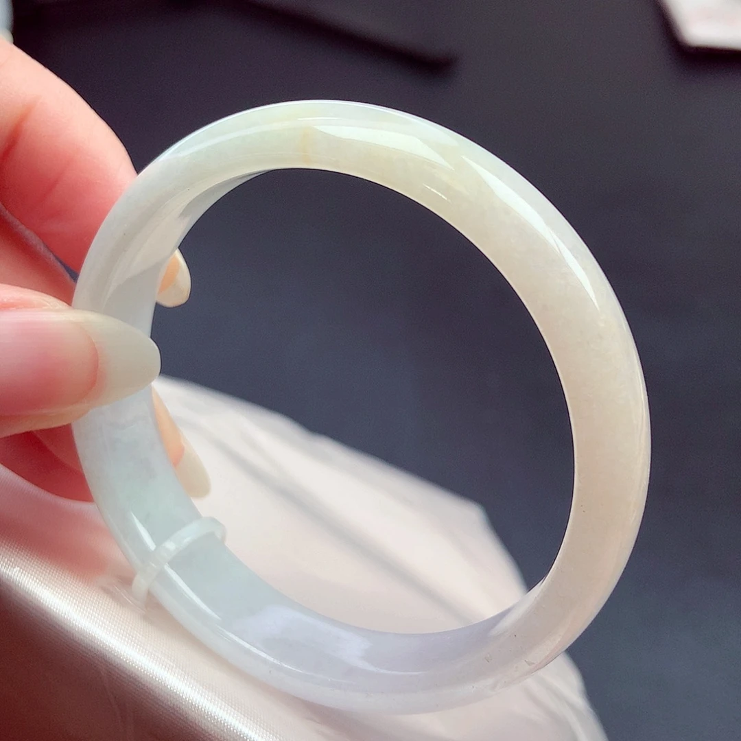 翡翠未镶嵌手镯53.7圈口