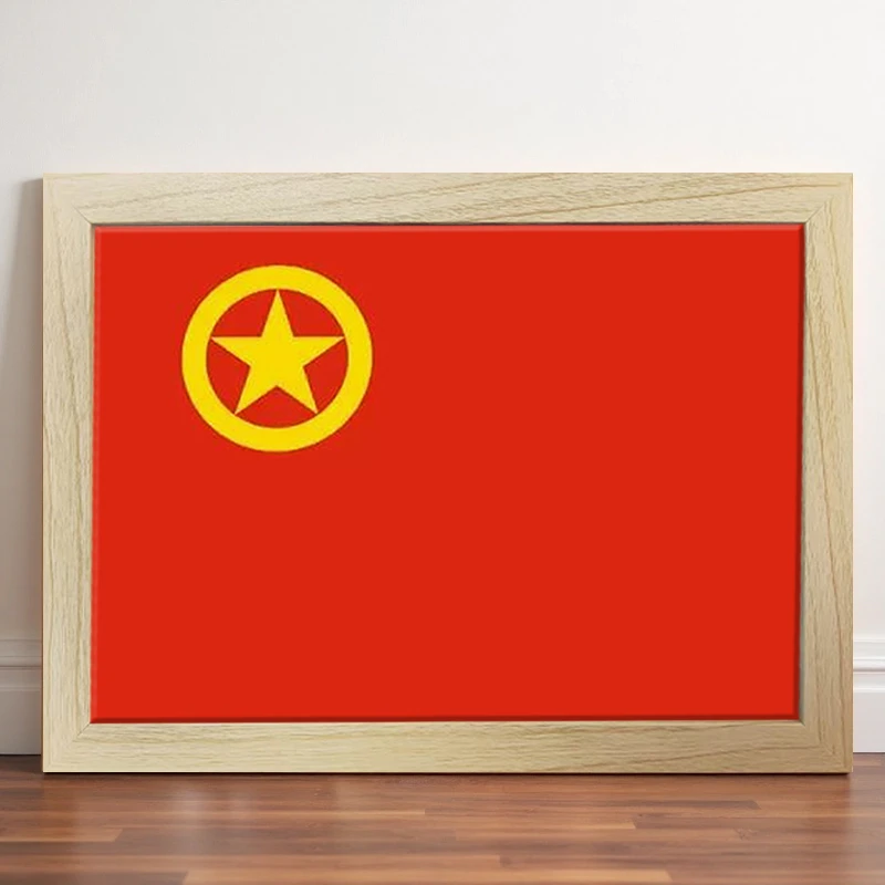 爆款带框十字绣团旗简单刺绣小件客厅书房儿童房DIY手工线绣摆台