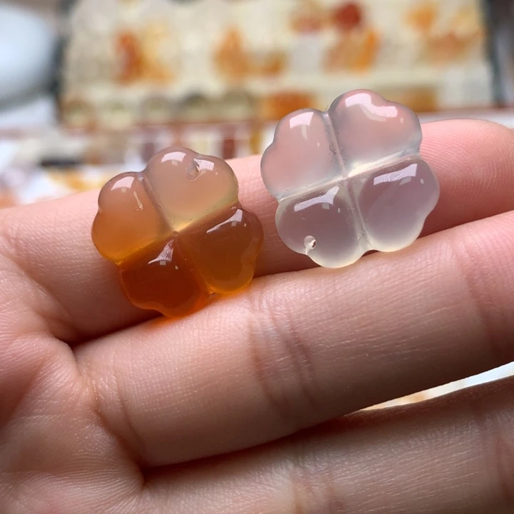 玛瑙/玉髓未镶嵌玛瑙四叶草
