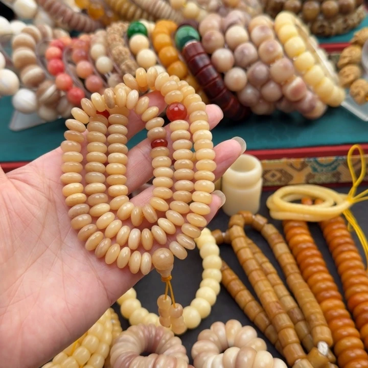 驼骨手串/手链算盘珠108颗