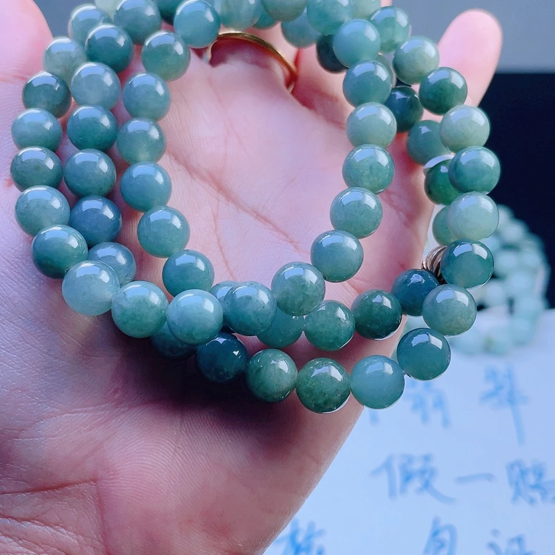 定制翡翠未镶嵌珠串