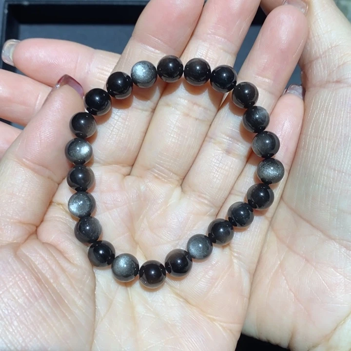 黑曜岩手链未镶嵌语*