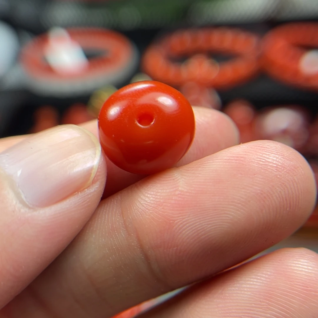 南红玛瑙未镶嵌马蹄珠