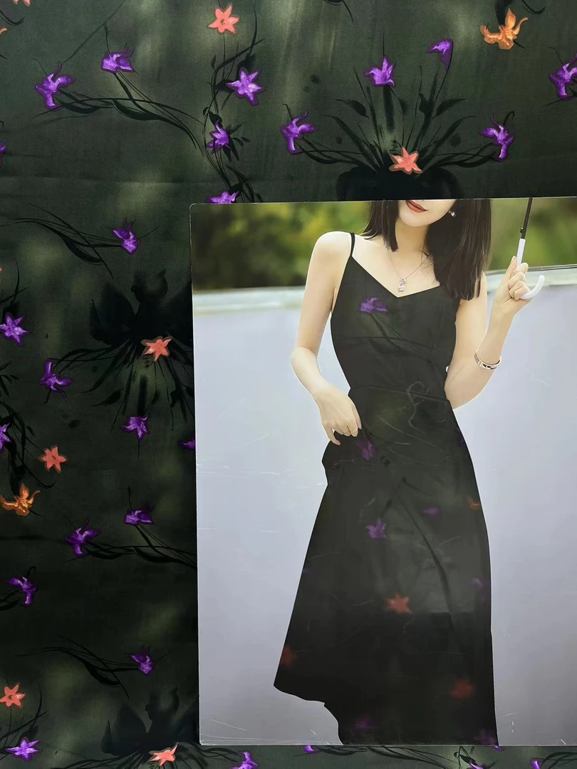 【名贵坊棉绸】重磅棉绸—墨绿诗韵