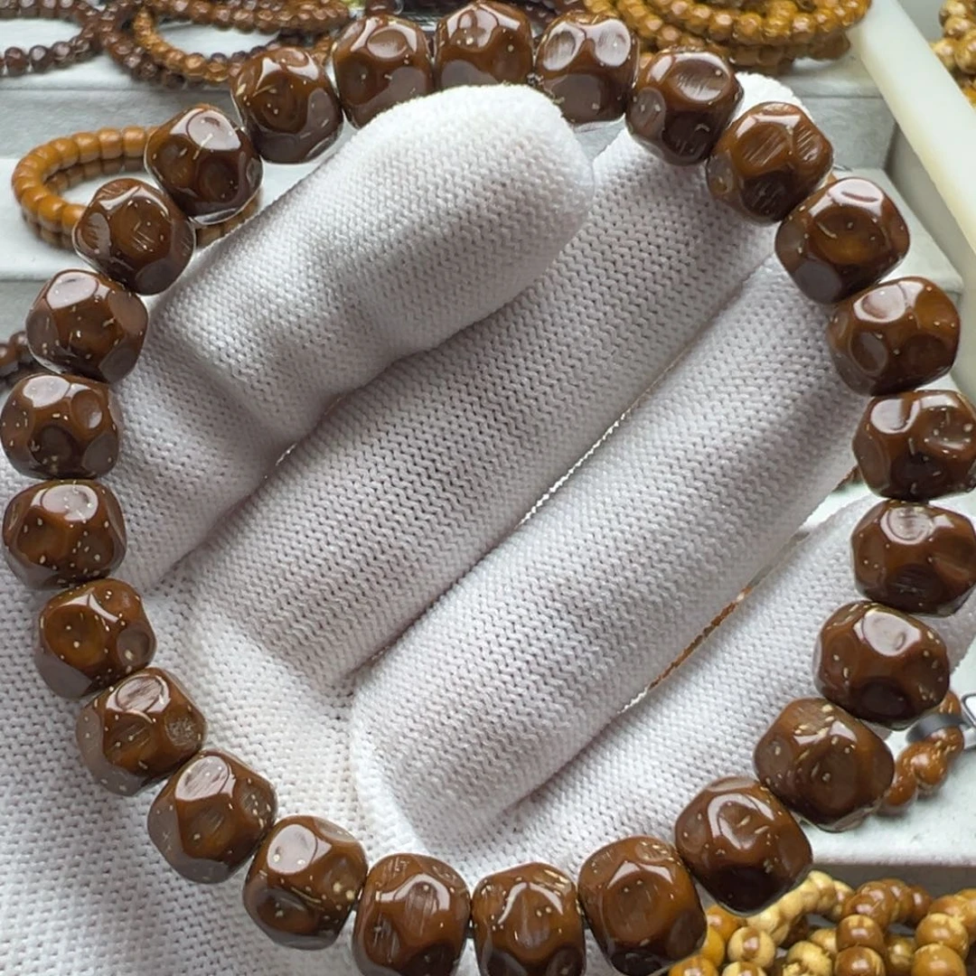 曹***智紫金鼠手串紫金鼠实心闪3