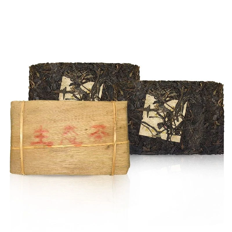 2003年 莞商定制 白菜 班章生态砖 普洱生茶500g