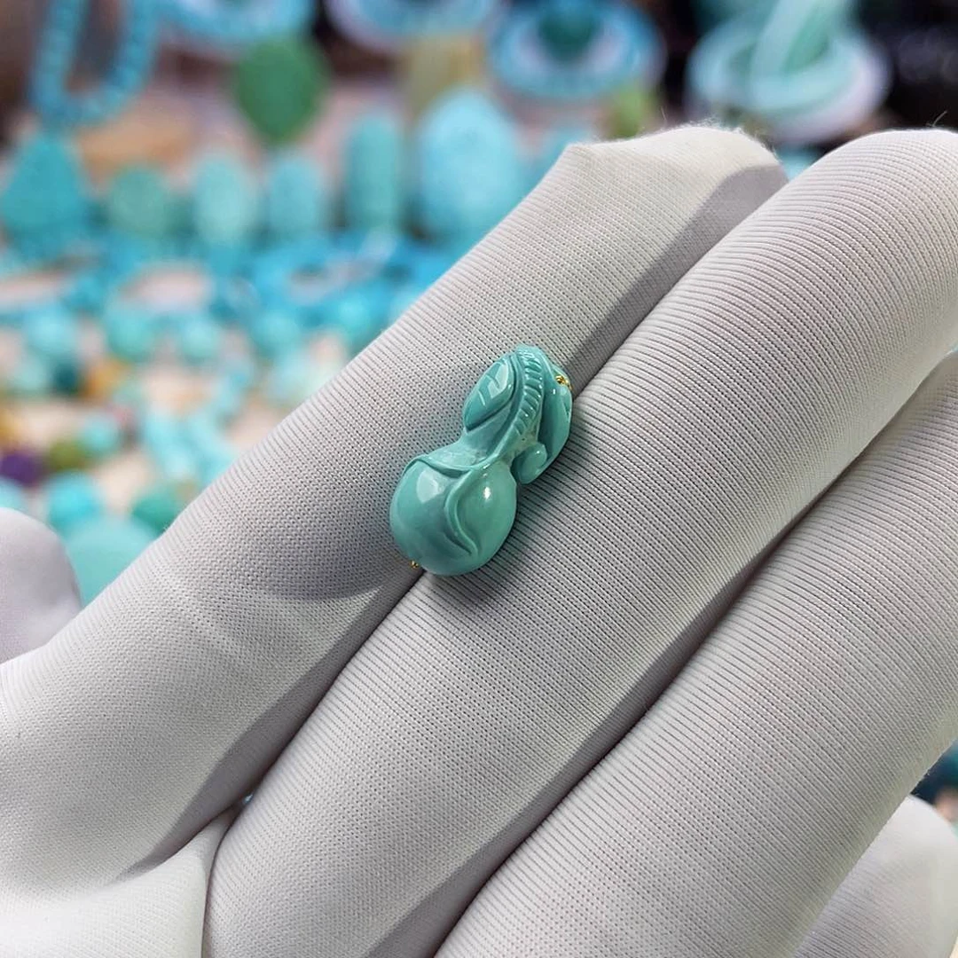 绿松石珠宝奇石未镶嵌